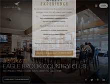 Tablet Screenshot of eaglebrookclub.com